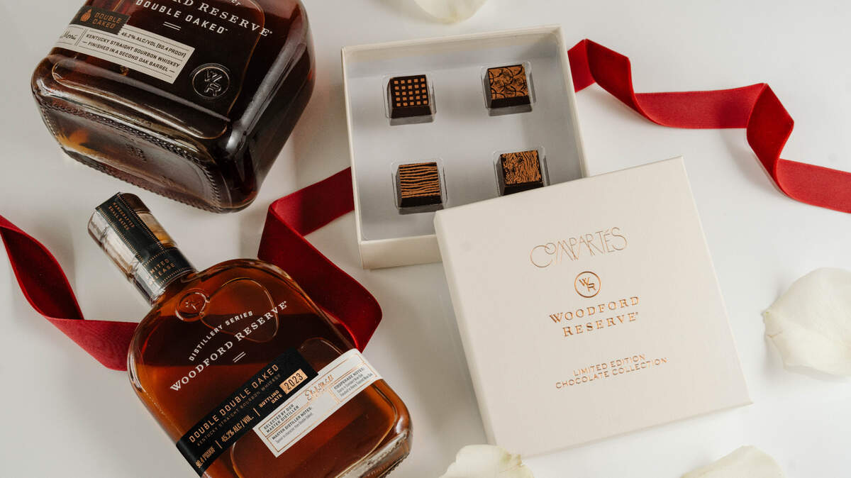 2024 Woodford Reserve Double Double Oaked bourbon bottle set